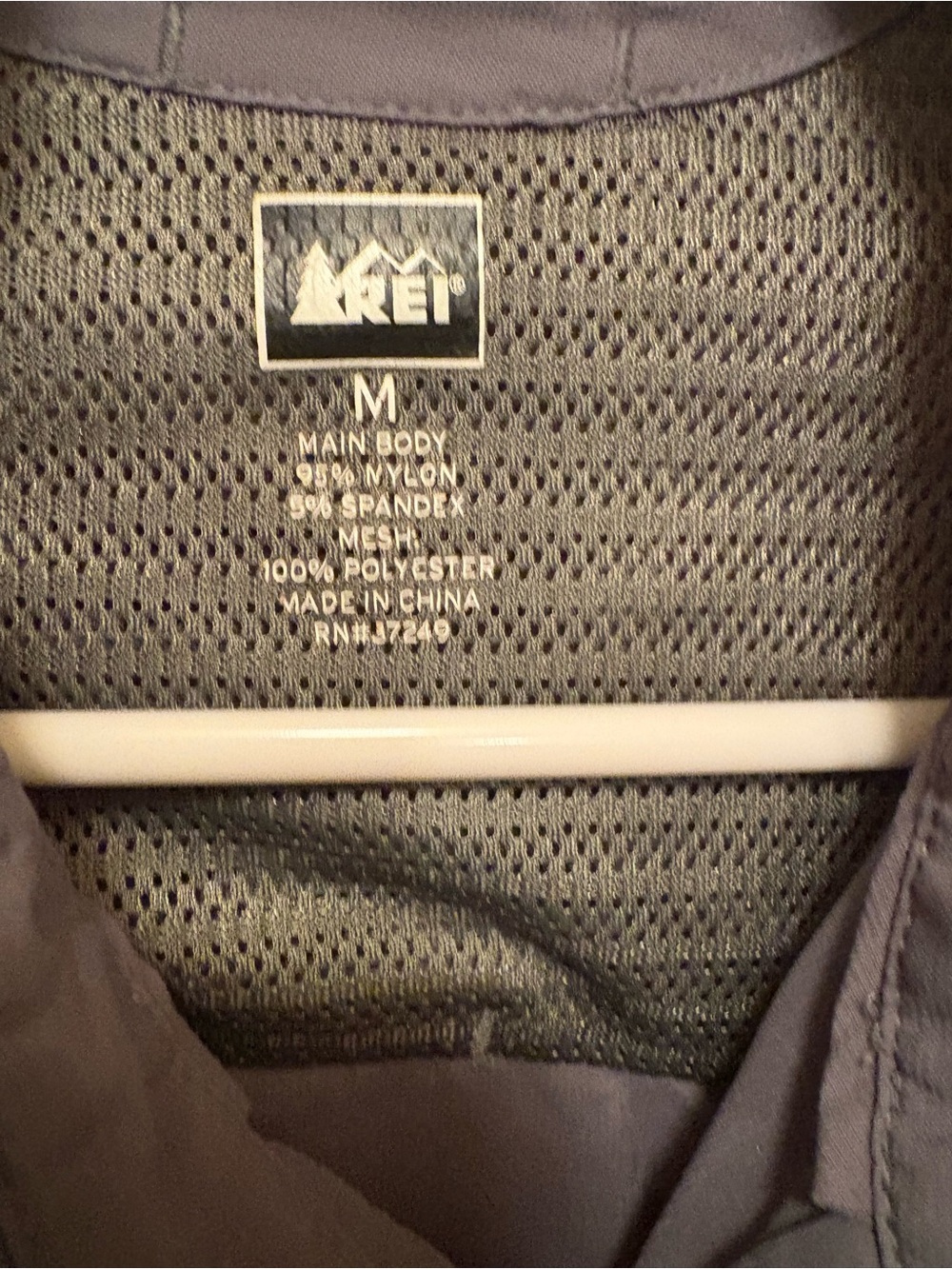 REI Men's Lightweight Mesh-Lined Jacket in Gray